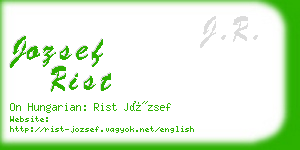 jozsef rist business card